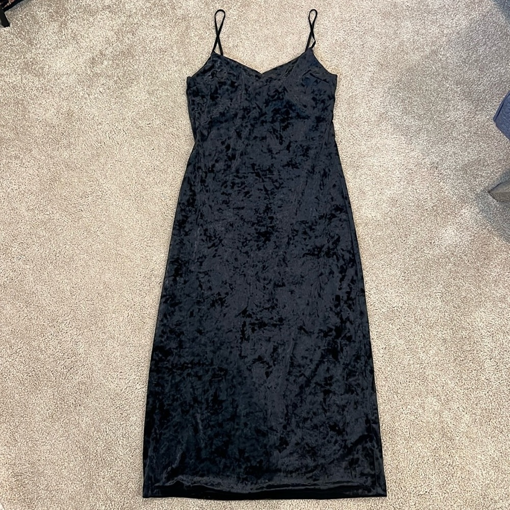 NWT Z Supply Selina Crushed Velvet Midi Dress. Size XS